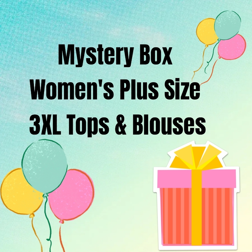 Not So Mystery Mystery Box of 5 Women's Plus Size 3xl Tops